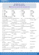Đề thi học kì 2 Tiếng Anh 6 Right on! - Đề số 3